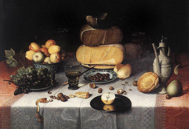 Floris van Dyck Still Life with Cheeses Spain oil painting art